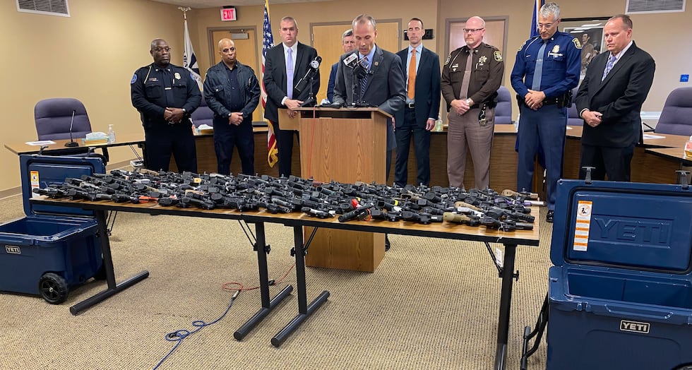 Officials: $100,000 worth of guns were headed to the streets.