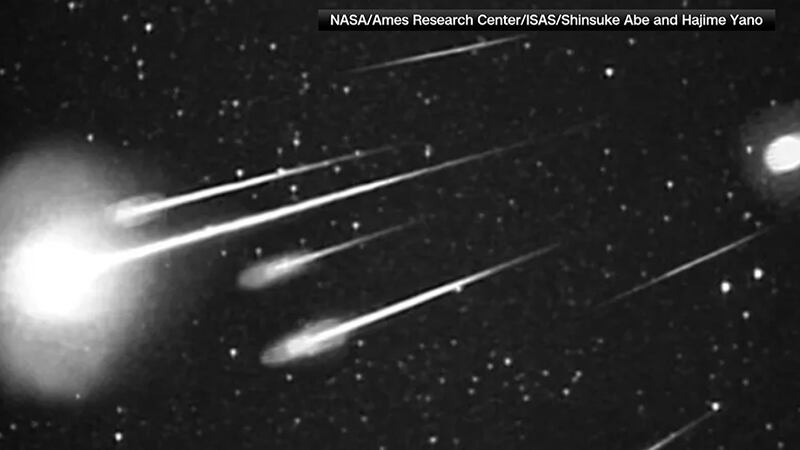 The Leonid meteor shower is expected to peak at around half past midnight, in all time zones,...