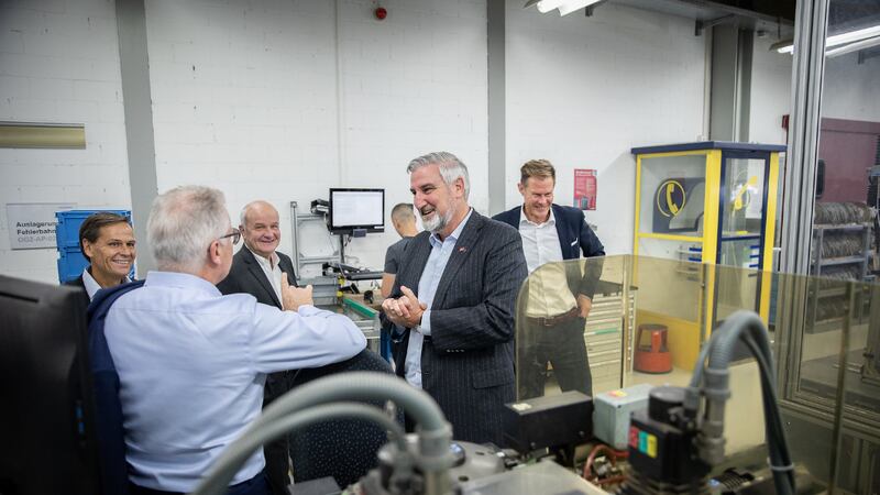 Indiana Governor Eric Holcomb visits Zürich, Switzerland to meet with officials from...
