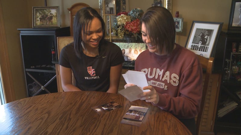 Shawntel James and Bailey Brouwer / Saint Joseph's College freshman